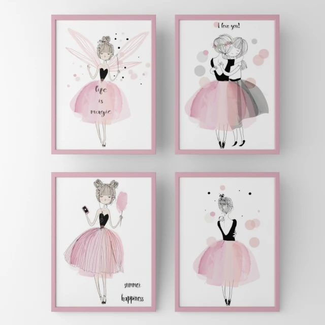 Posters for children fairy girls — Descargar