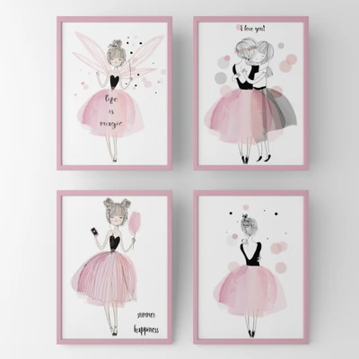 Posters for children fairy girls — Ver 1