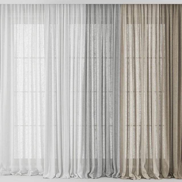 Curtains Long Linen set 02 — Descargar