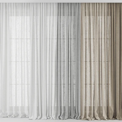 Curtains Long Linen set 02 — Ver 6