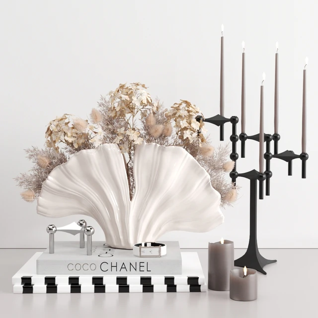 Nude & Gray Decorative Set — Descargar