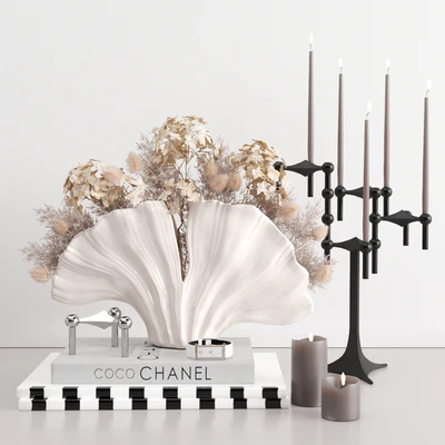 Nude & Gray Decorative Set — Ver 1