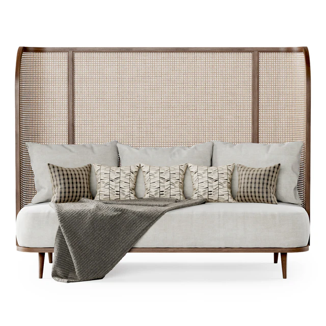 Three-seater garden sofa CV33 High back / Трехместный диван из ротанга — Скачать