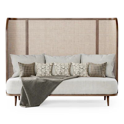 Three-seater garden sofa CV33 High back / Трехместный диван из ротанга — Вид 4