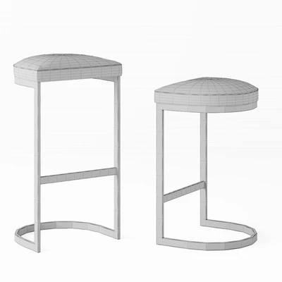 1960S Rome Backless Stool — Вид 2