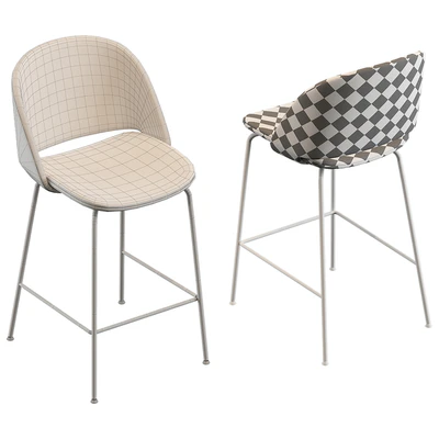 Bontempi Polo barstool covered — Ver 4