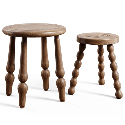 Heaps & Woods - Leon stool — Ver 1