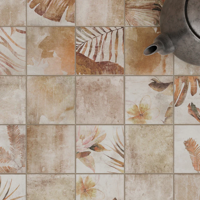 ZYX by Colorker AMAZONIA TROPIC COTTO tile set — Descargar