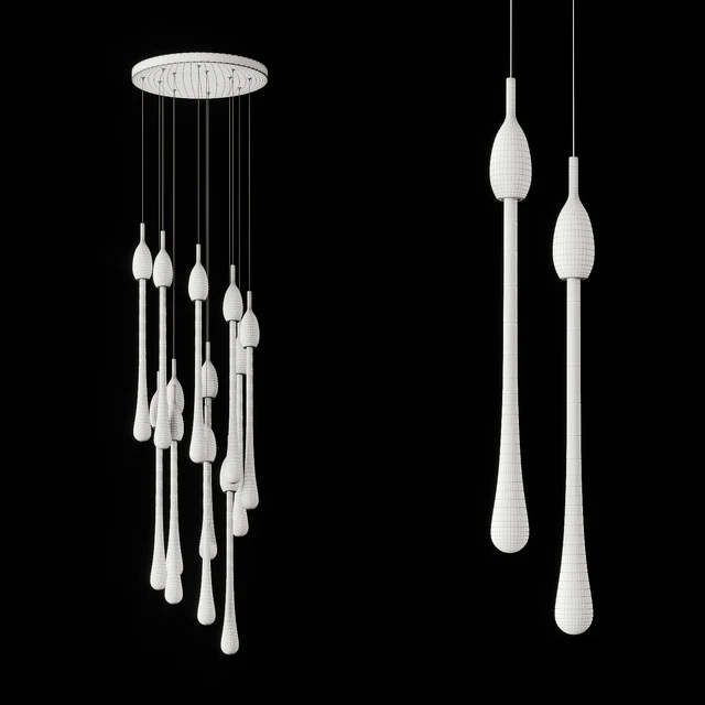Drop shaped pendant lamp FIAL B — Descargar