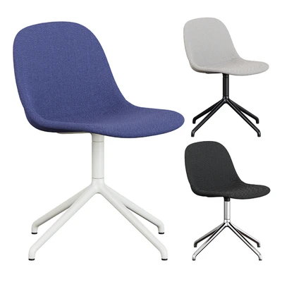 Muuto Fiber Fabric Side Chair Plastic Swivel Base — Ver 4