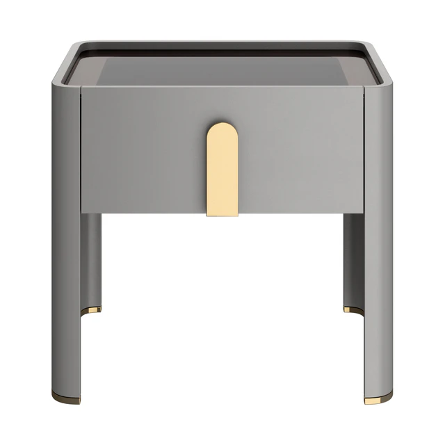 Italian light luxury bedroom bedside table — Скачать