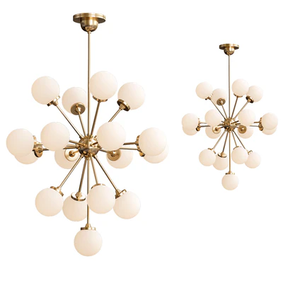 Large Italian Brass Sputnik Chandelier — Descargar