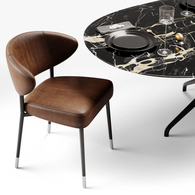 Minotti Mills chair and Claydon table — Скачать
