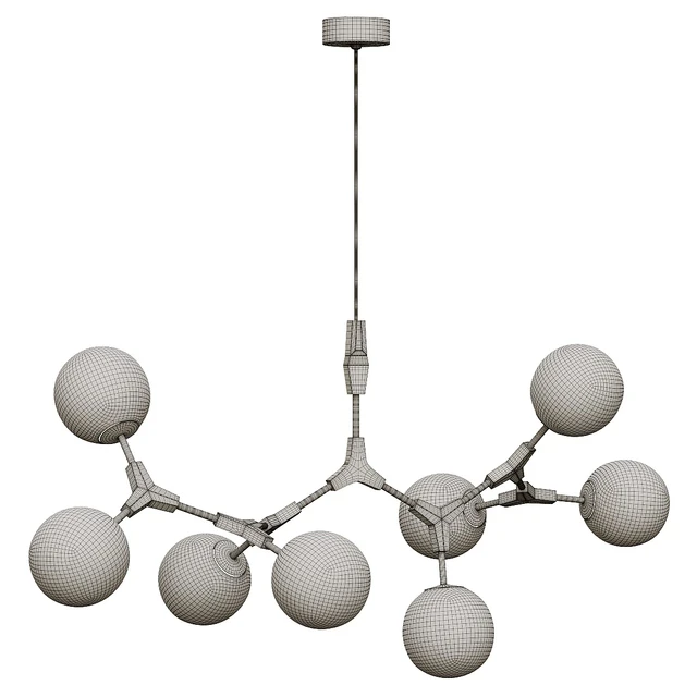 Suspended chandelier MILENA — Descargar