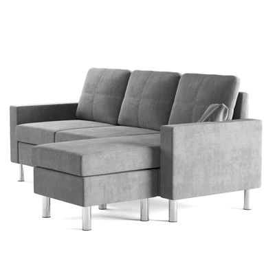 Modern Reversible Small Microfiber Sectional — Вид 3