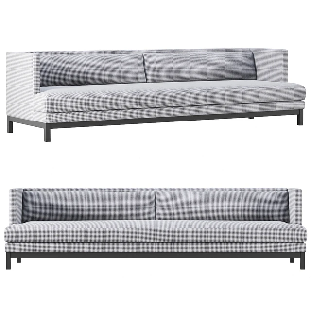 CB2 Brava Houndstooth Sofa — Скачать