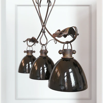 wrought iron chandelier hanging Grace — Ver 3