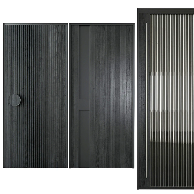 Black modern entrance door — Descargar
