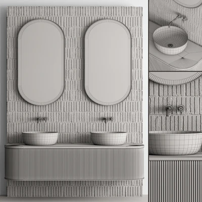 Bathroom Set Concrete Wall - Set 27 — Ver 3
