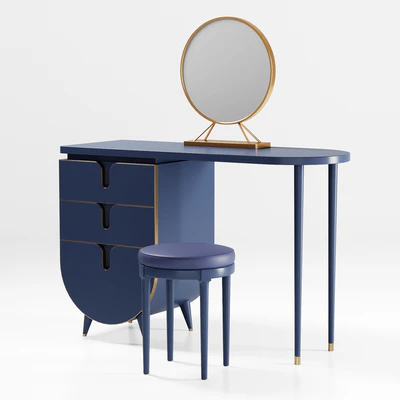 Homary - Modern Makeup Vanity Set with Mirror 01 — Вид 2