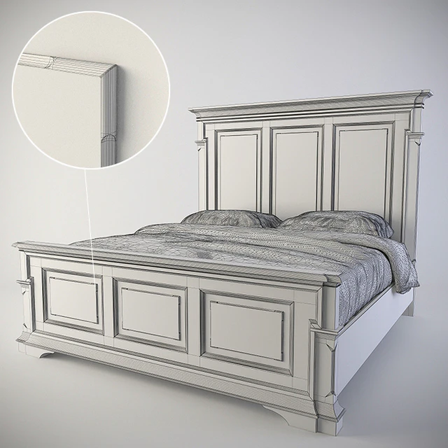 Bed Bernhardt Antiquarian Panel Bed (365-H06-F06-R06) — Descargar