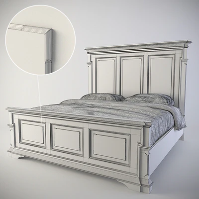 Bed Bernhardt Antiquarian Panel Bed (365-H06-F06-R06) — Ver 2