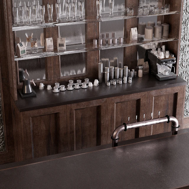 Classic Pub Bar Counter — Descargar