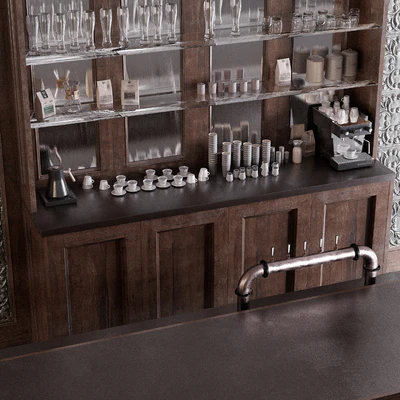 Classic Pub Bar Counter — Ver 6