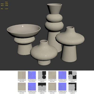 Set of vases H&M — Ver 6