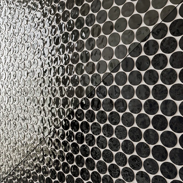 GlassPenny Round Mosaic Wall & Floor Tile 12 Colors — Descargar