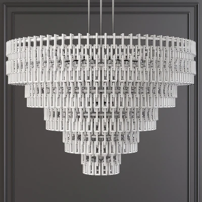 Restoration Hardware MARIGNAN ROUND CHANDELIER 60 Nickel — Ver 2