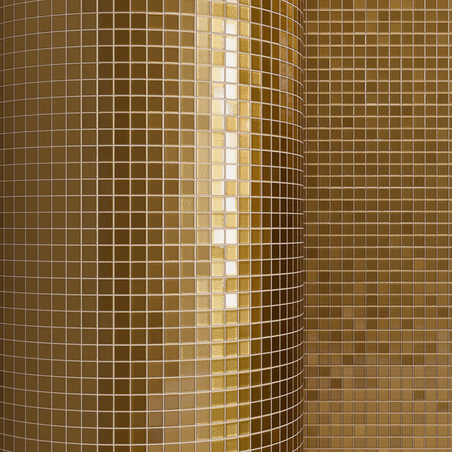 Gold mosaic material on glass — Descargar