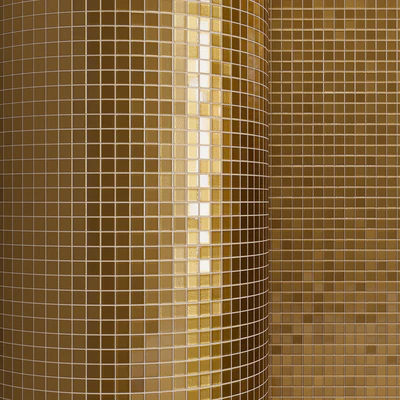Gold mosaic material on glass — Ver 2