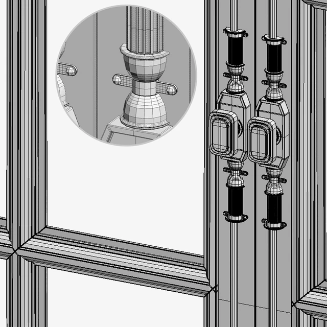 FRENCH WINDOW №1 1500x2000 (CORONA VRAY) — Скачать