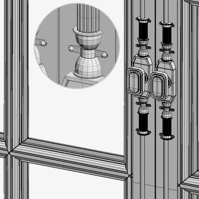FRENCH WINDOW №1 1500x2000 (CORONA VRAY) — Вид 2