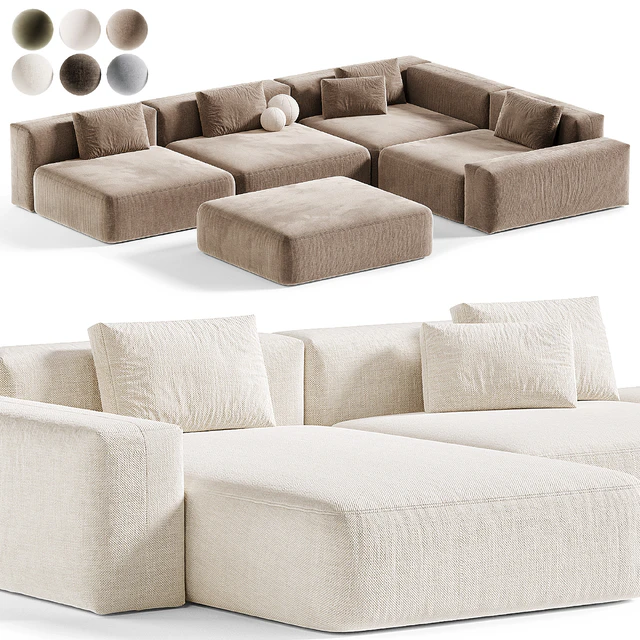 Modular Sofa BON ONE 33, Модульный диван — Скачать