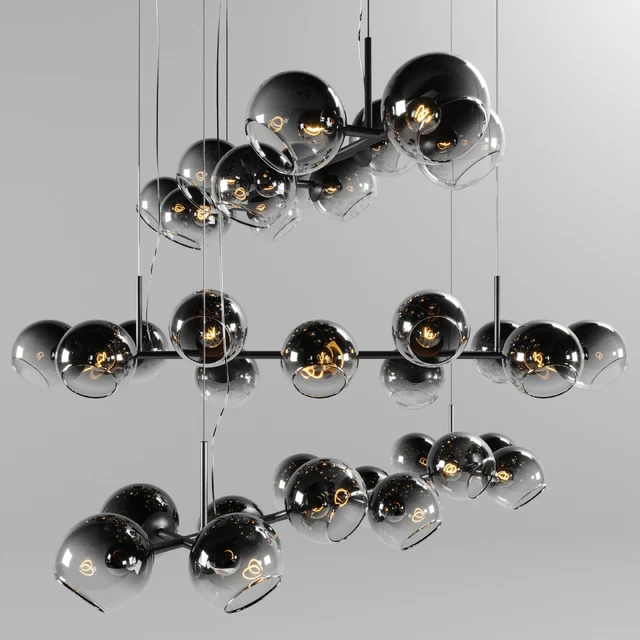 Chandelier west elm Staggered Glass Chandelier - 12-Light — Descargar