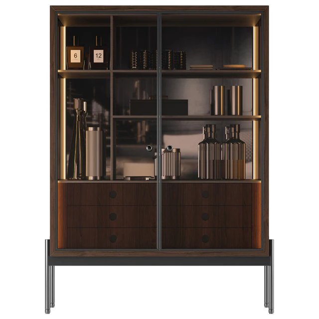 книжные шкаф Minotti Superquadra 2021 collection № 4 — Скачать