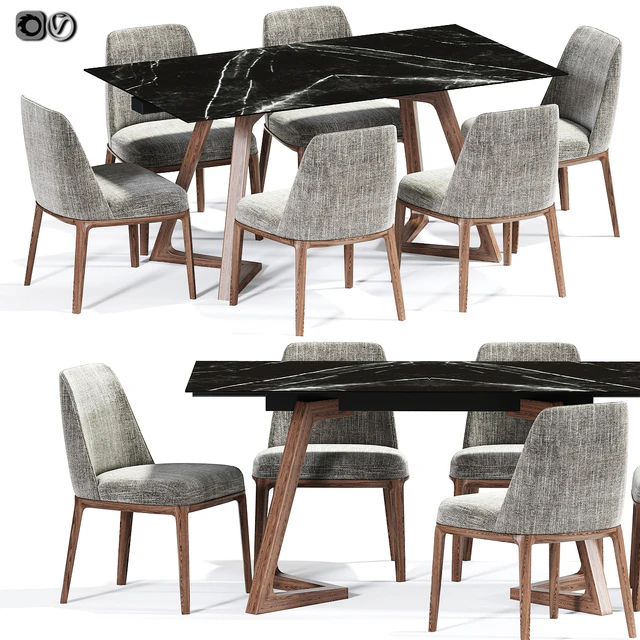 Poliform Sophie Dining Chair Set 02 — Descargar