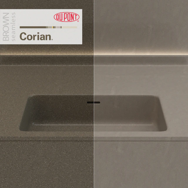 Dupont Corian Kitchen Countertops Brown 6 — Descargar