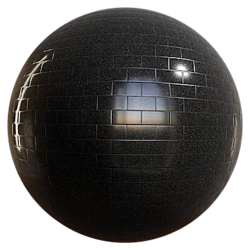 black galaxy granite brick tiles 001 — Скачать