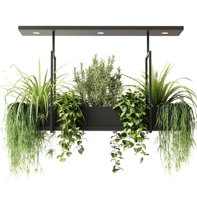 Suspended luminaire with plants OSLO — Ver 3