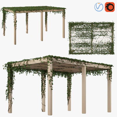 Pergola with Ivy v2 — Ver 1