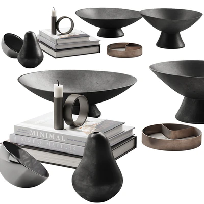 053 Living decor set PEAR and CANDLE 00 — Вид 1