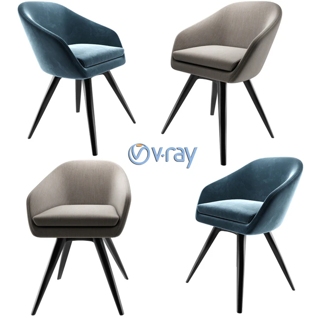 Aleria Upholstered Steel Swivel Chair — Скачать