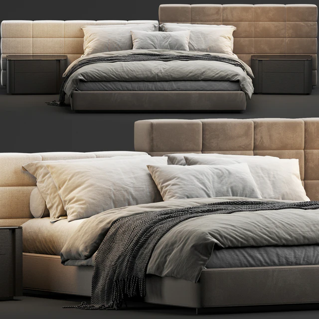 Minotti Lawrence Bed — Скачать