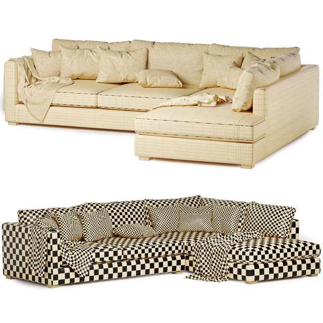 Blake Large Open End Corner Sofa — Скачать