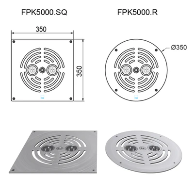 Пешеходный фонтан Dry Deck KIT FPK-5000 — Вид 3