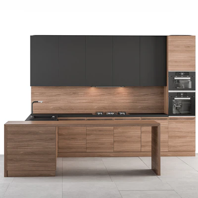 Kitchen Modern - Wooden and Black 59 — Вид 6