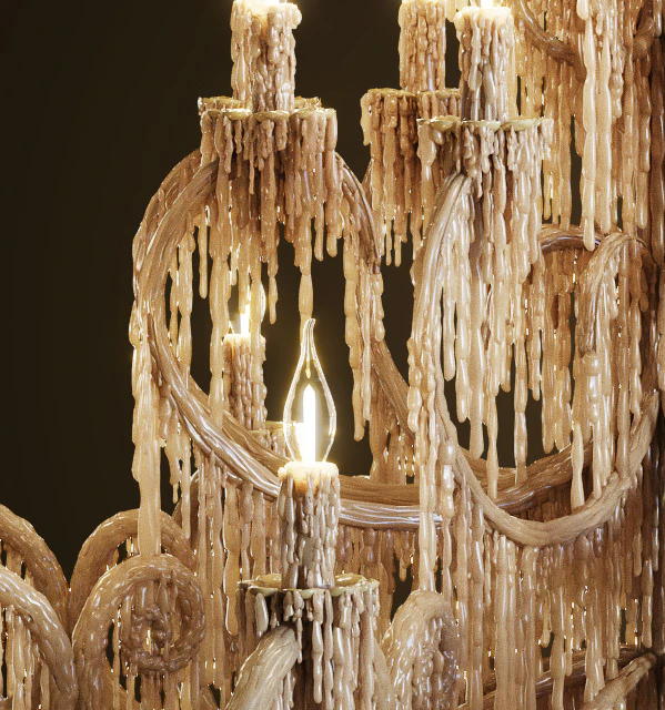 Chandelier bathed in wax — Descargar